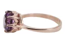 Кольцо Аметист Стерлинговое серебро с покрытием из розового золота Винтаж изделия vrc157rp
